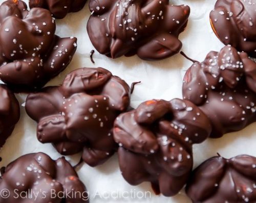 Sea Salt Dark Chocolate Almond Cluster recipe for Keto